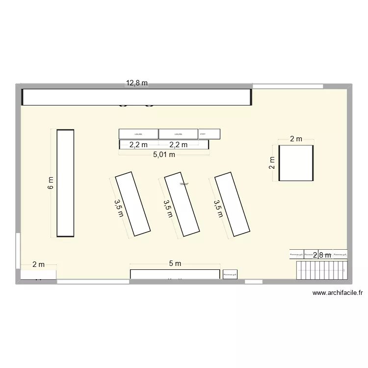 MTQ. Plan de 1 pièce et 189 m²