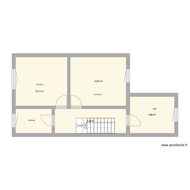 Gaetan 1er &eacute;tage. Plan de 0 pièce et 0 m2