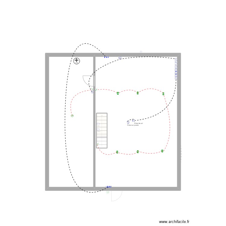 meuzac. Plan de 9 pièces et 171 m2