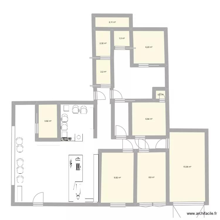 plan clinique 2. Plan de 11 et 63 m² plan clinique 2. Plan de 11 et 63 m²