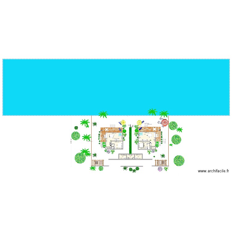 BUNGALOW HITIAA. Plan de 16 pièces et 207 m2