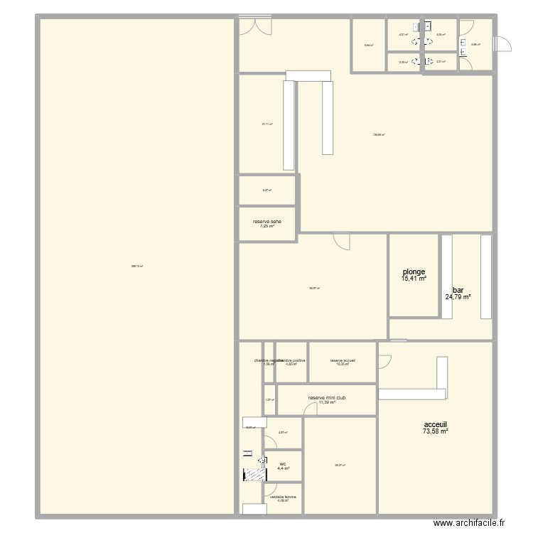 plan projet 3. Plan de 25 pièces et 811 m2