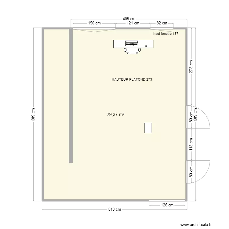 BUREAU. Plan de 