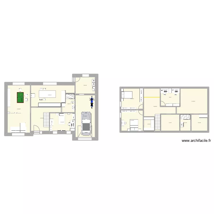 Maison Collomb. Plan de 16  et 227 m²