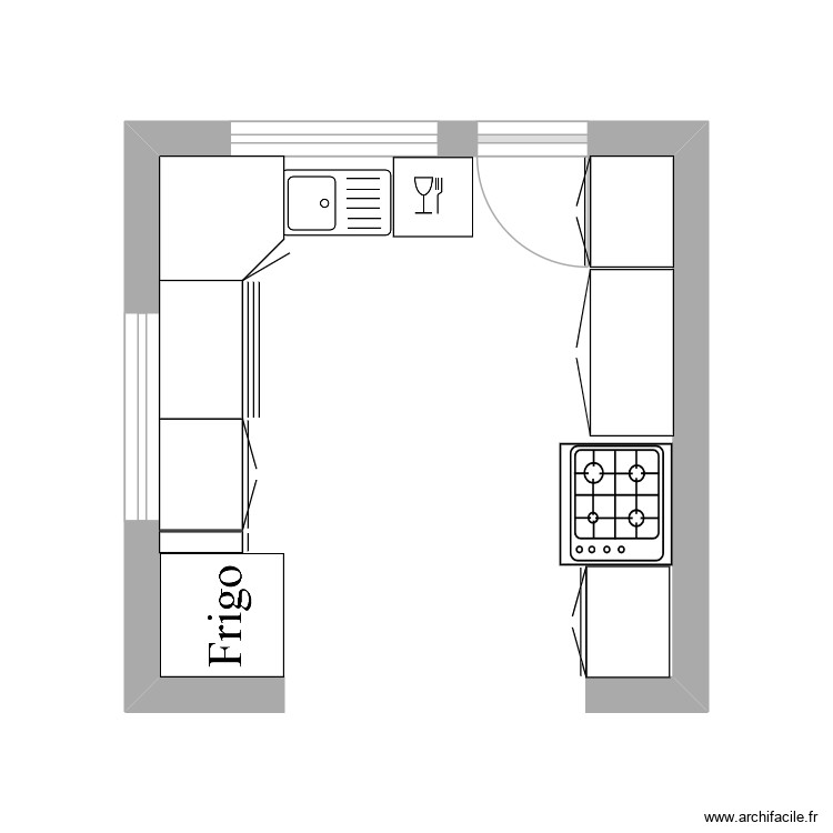 Cuisine 1. Plan de 0 pièce et 0 m2