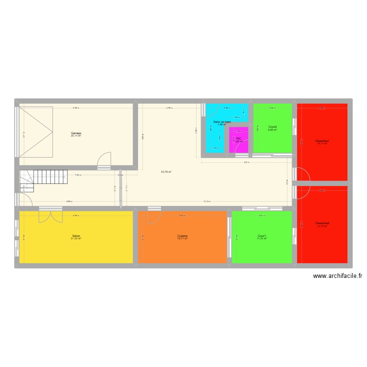 maison bled. Plan de 10 pièces et 170 m2