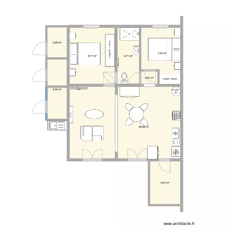Sainte Marie. Plan de 