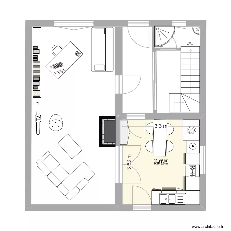 Bigorre RC. Plan de 1 et 12 m² Bigorre RC. Plan de 1 et 12 m²