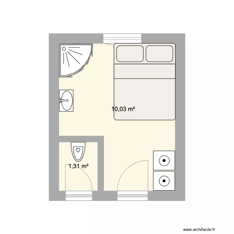 CAVE A Modifier. Plan de 2 et 11 m² CAVE A Modifier. Plan de 2 et 11 m²