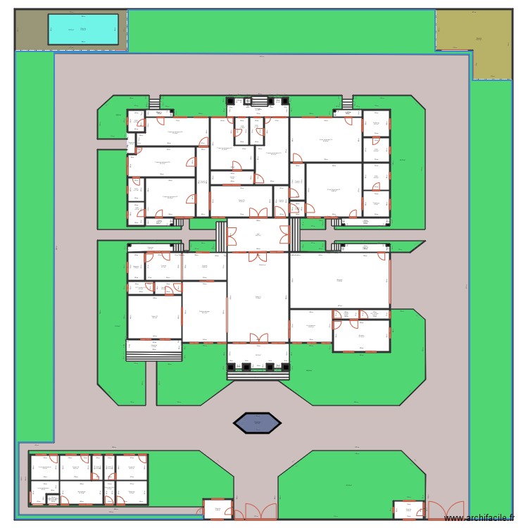 JCG 3. Plan de 135 pièces et 260 m2