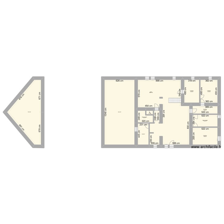 Vuillet copie. Plan de 11 pièces et 342 m2