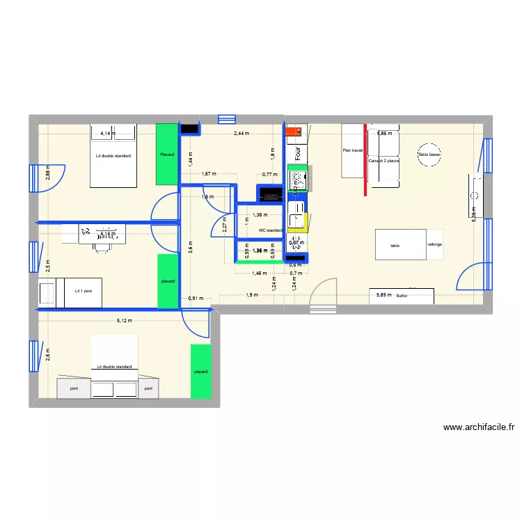 appart_Kylian. Plan de 11 pièces et 83 m² appart_Kylian. Plan de 11 pièces et 83 m²