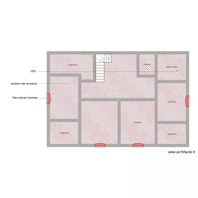 rebillou &eacute;tage &eacute;tape 1. Plan de 10  et 101 m²