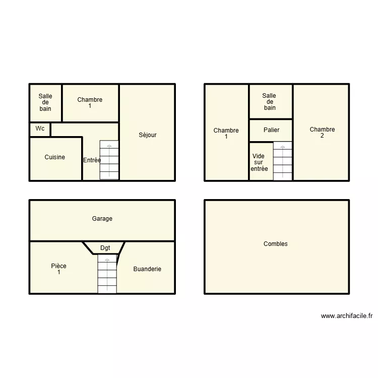 PONT LABBE MENAGE. Plan de 