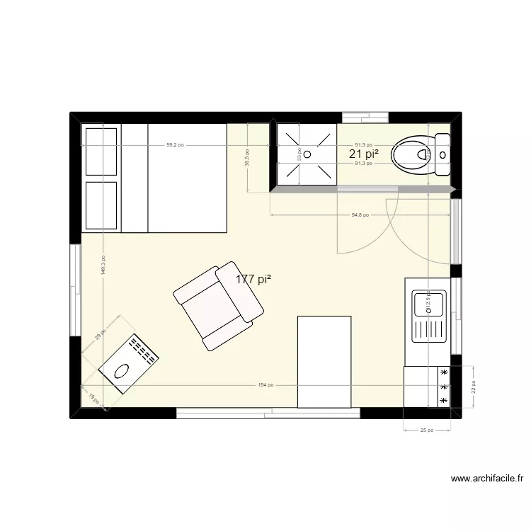 Abris forestier version 3. Plan de Abris forestier version 3. Plan de