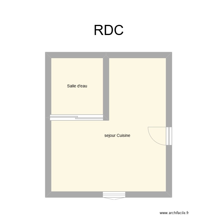 350602268. Plan de 2 pièces et 29 m2