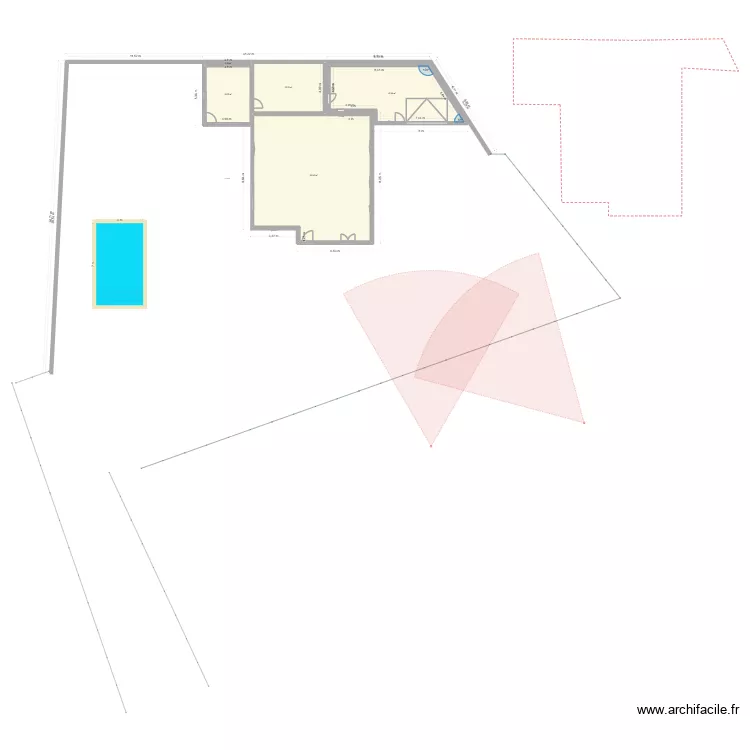 plan de masse. Plan de 5 Pièces et 175 m² plan de masse. Plan de 5 Pièces et 175 m²