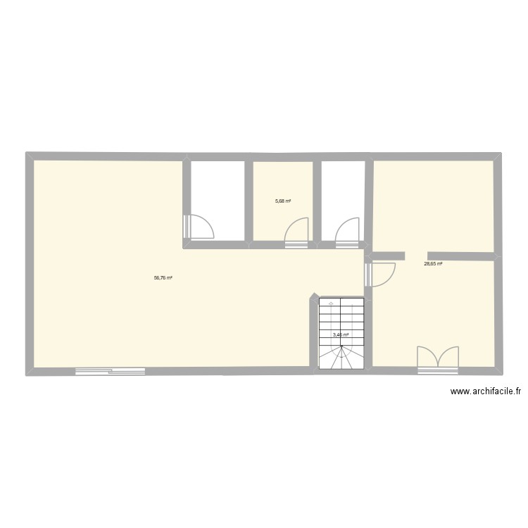 MAISON NICOLE. Plan de 4 pièces et 95 m2