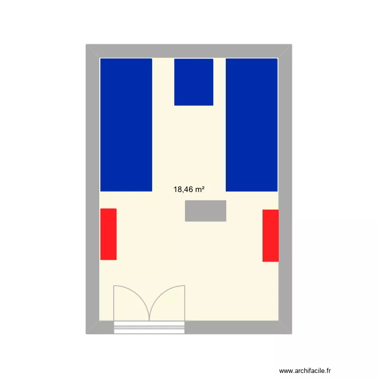 Boh. Plan de 1  et 18 m²