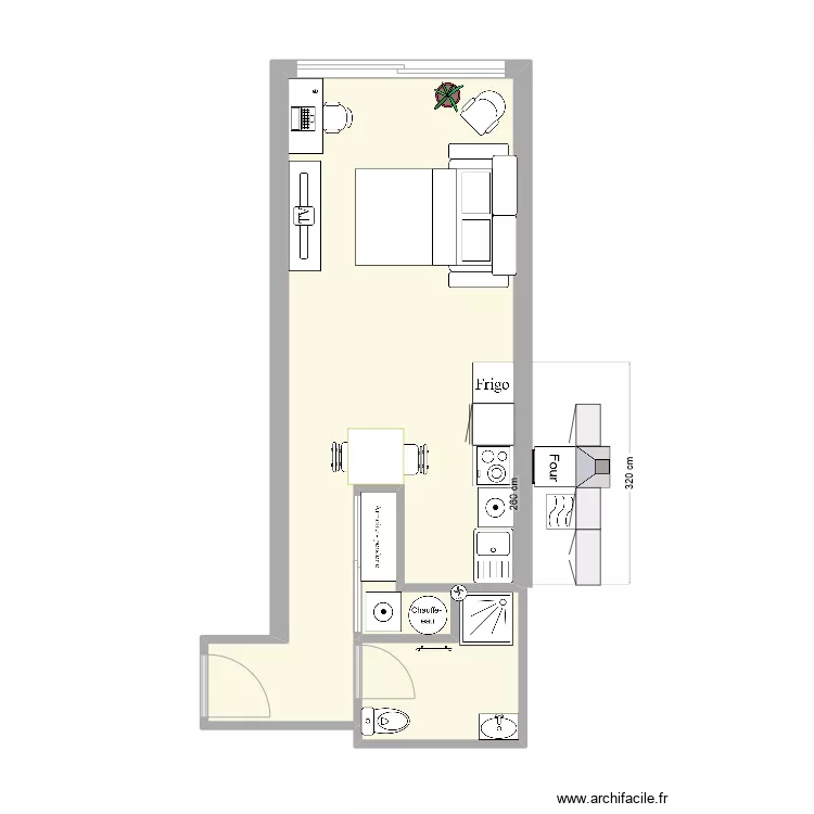 studio maissin V1. Plan de studio maissin V1. Plan de