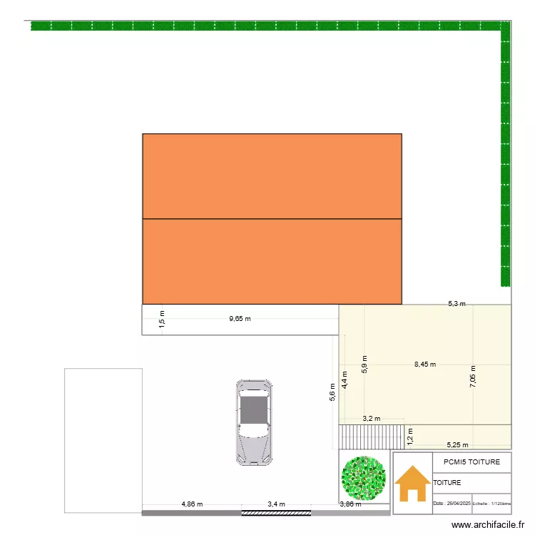 PCMI5 Toitures. Plan de 