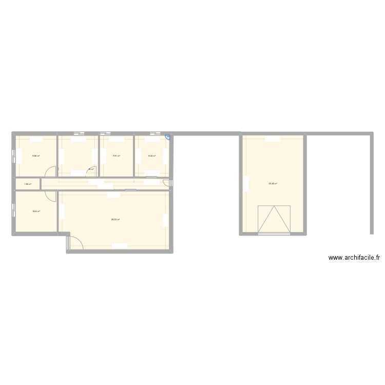 souliniere 2. Plan de 8 pièces et 124 m2