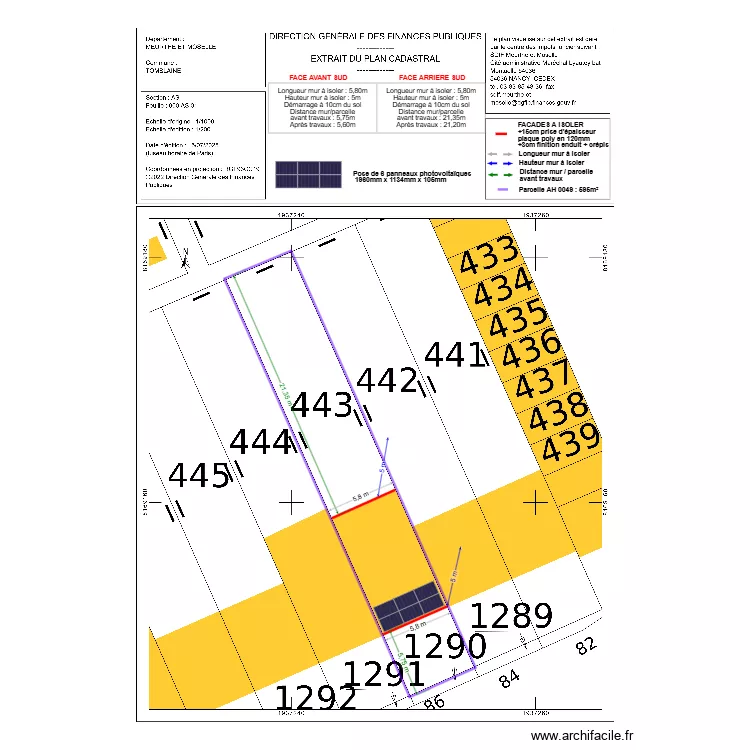 DP002 SAYOUR. Plan de 