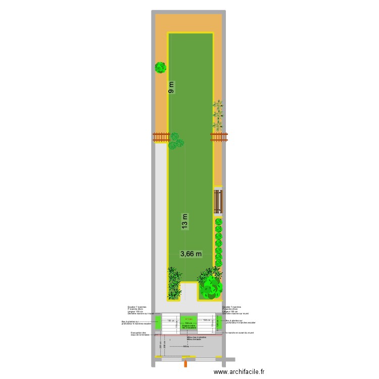 Construction Banning 83 Rez Jardin - Aménagement jardin V3. Plan de 9 pièces et 153 m2