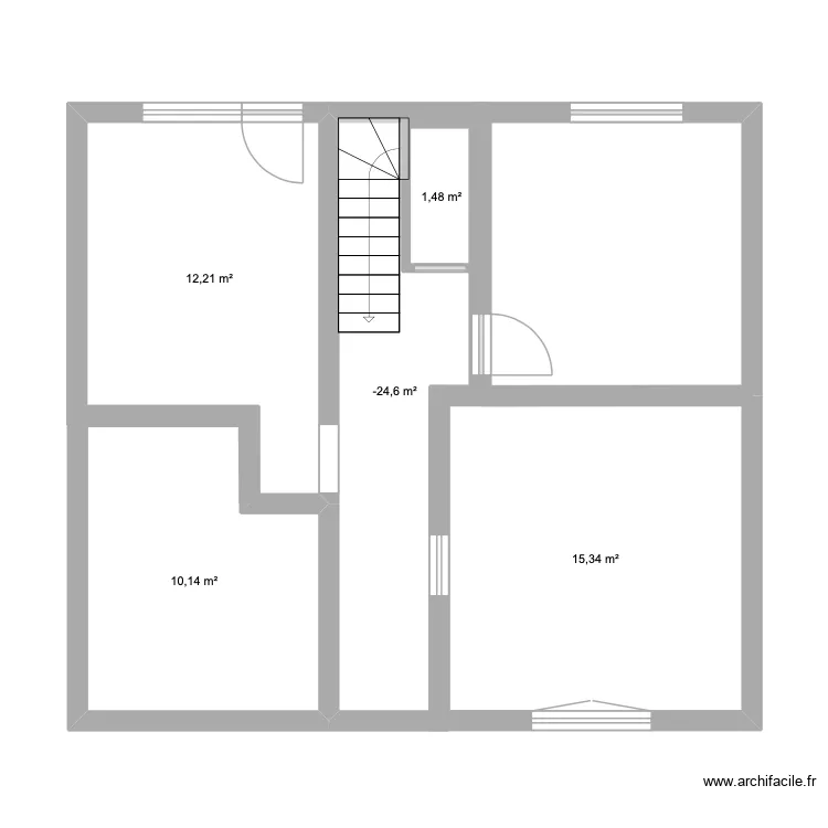 PLAN. RDC ANGLEUR. Plan de 5 pièces et 50 m² PLAN. RDC ANGLEUR. Plan de 5 pièces et 50 m²