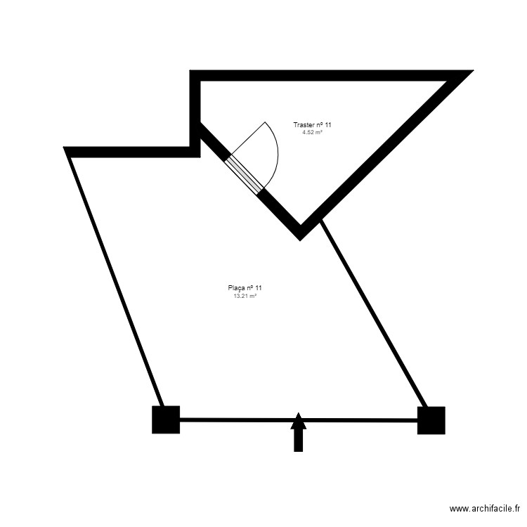ED. SALITA PARC, BLOC C, 4-3. ESCALDES. Plan de 3 pièces et 33 m2