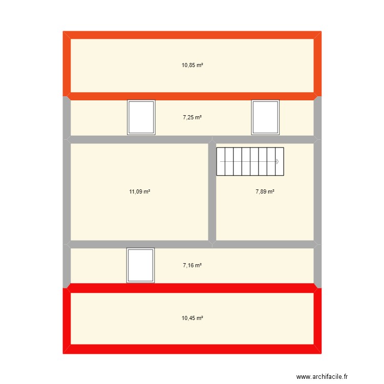 Comble FLA. Plan de 0 pièce et 0 m2