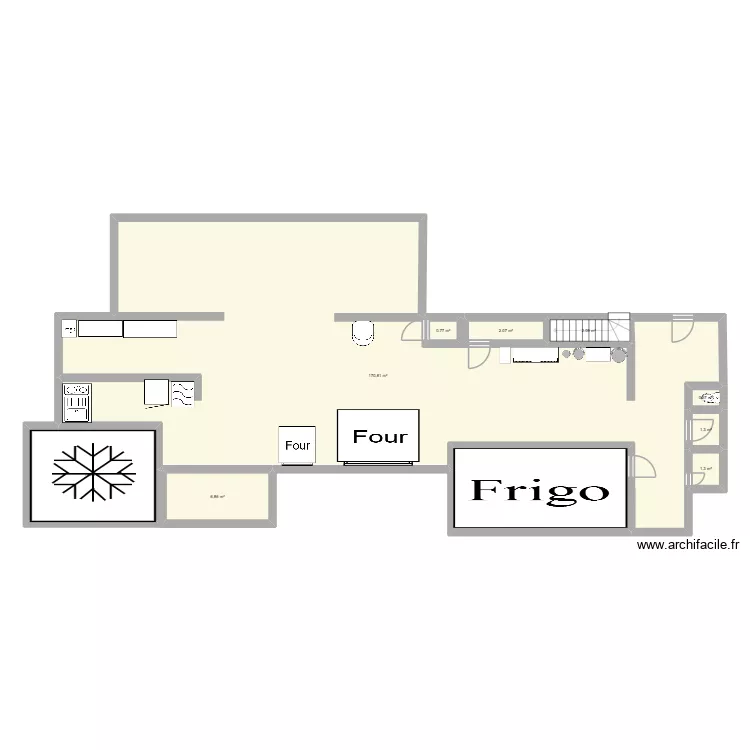 Les 2 cabanes St medard. Plan de 9  et 202 m²