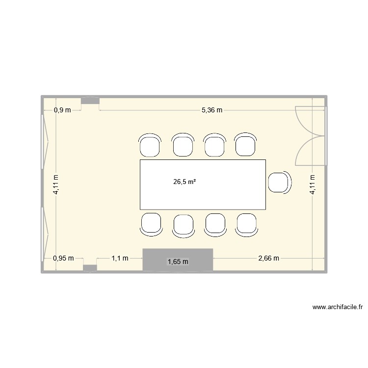bureau VF. Plan de 0 pièce et 0 m2 bureau VF. Plan de 0 pièce et 0 m2