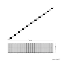 Escalier vide sanitaire lin