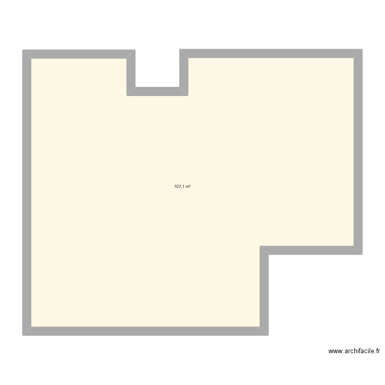 Maison. Plan de 1 pièce et 107 m2