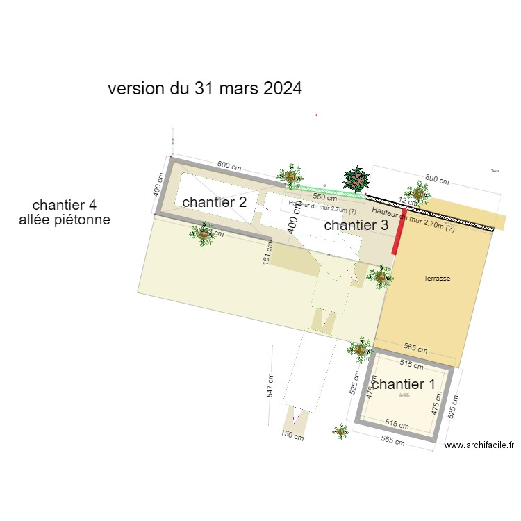 tvx dehedin - terrassement - version  20240331. Plan de 1 pièce et 24 m2