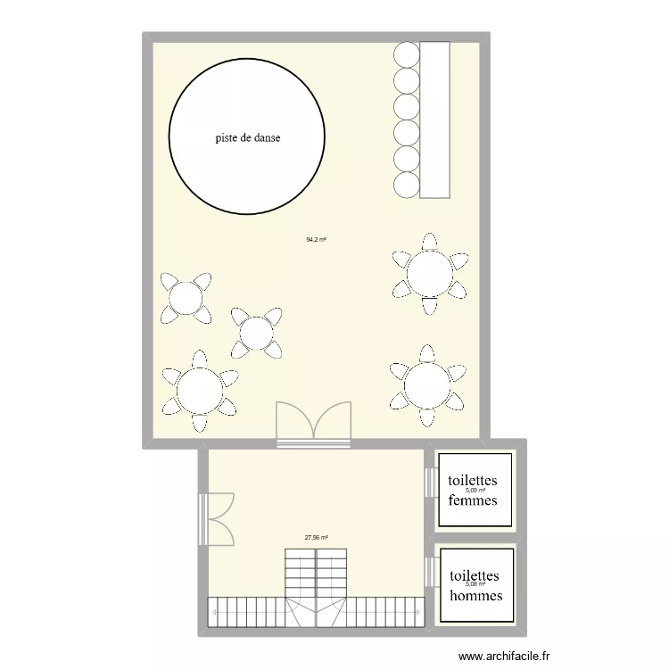 Aibnb f&ecirc;te. Plan de 4  et 132 m²