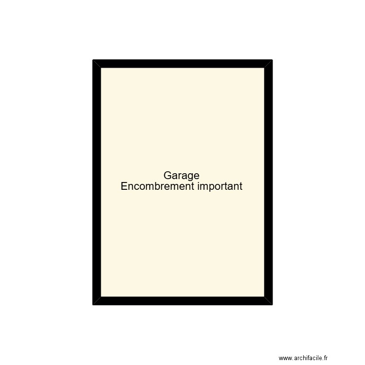 DUPE garage. Plan de 1 pièce et 9 m2