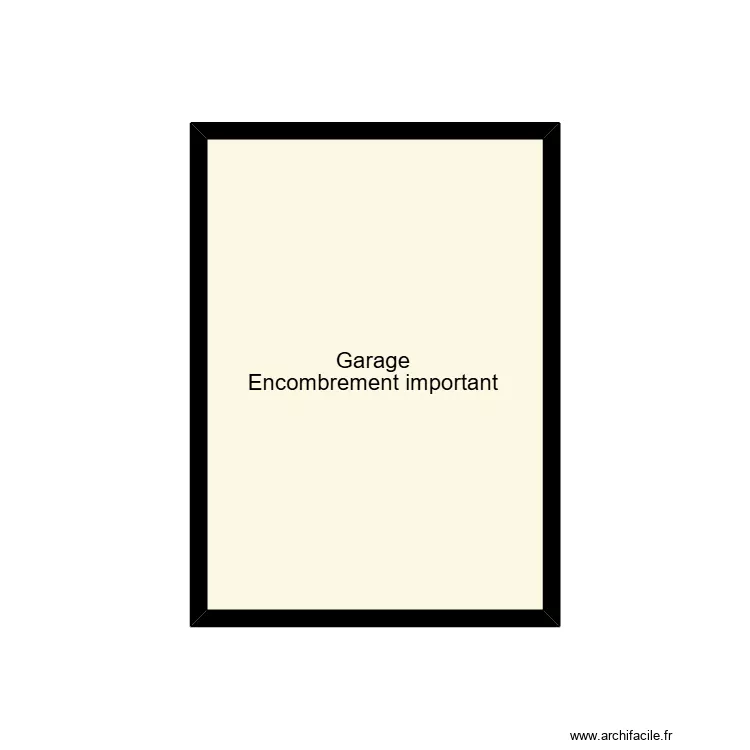 DUPE garage. Plan de 1  et 9 m²