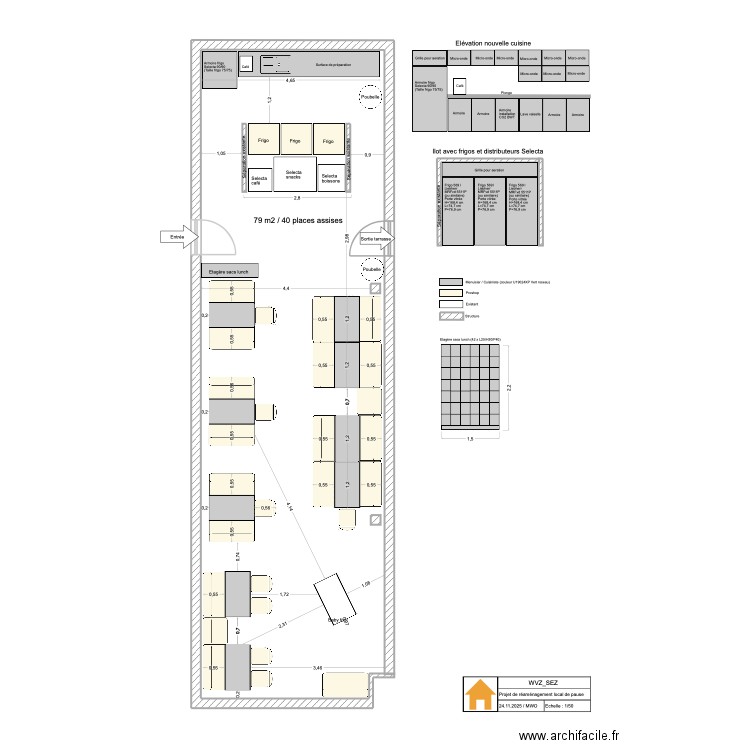 WVZ_SEZ Locval de pause final couleur. Plan de 0 pièce et 0 m2