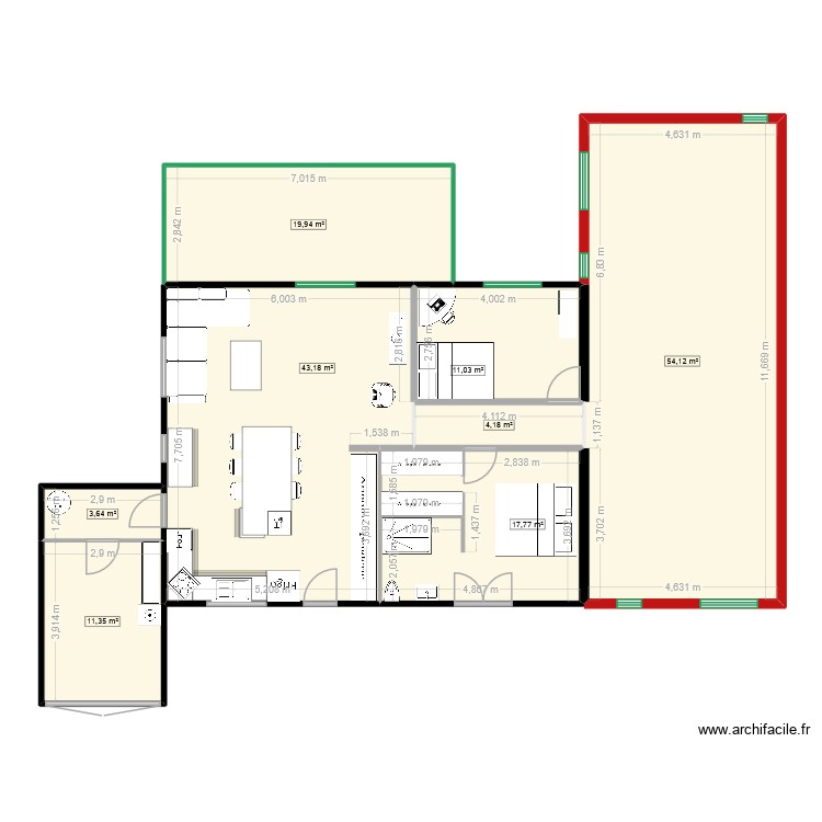 StCyprien Echelle Ext en L Dimension. Plan de 0 pièce et 0 m2