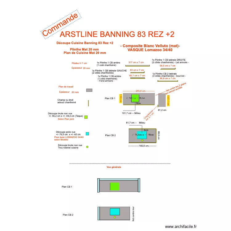 Def Découpe Cuisine Banning 83 Rez+2. Plan de 0 pièce et 0 m2 Def Découpe Cuisine Banning 83 Rez+2. Plan de 0 pièce et 0 m2