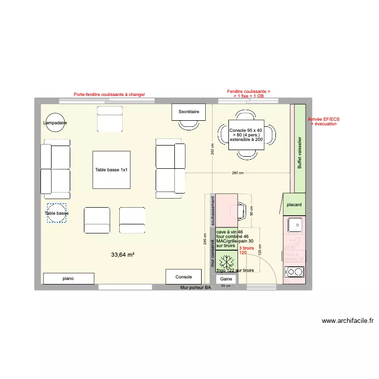 Cuisine arclinea plan 180 fermé. Plan de Cuisine arclinea plan 180 fermé. Plan de