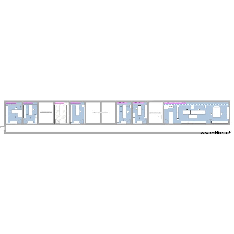 SAP. Plan de 11 pièces et 197 m2