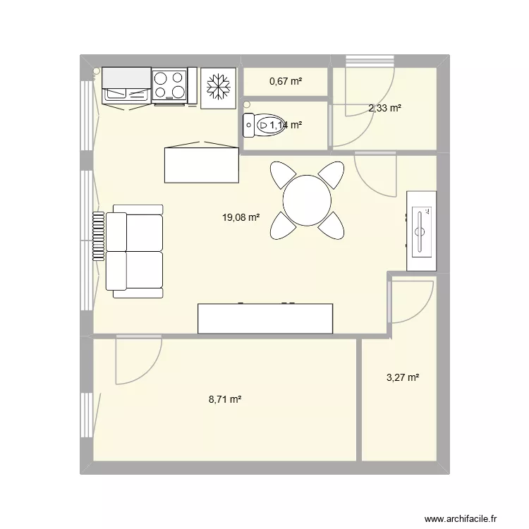 Montreuil-verneuil. Plan de 6 et 35 m² Montreuil-verneuil. Plan de 6 et 35 m²