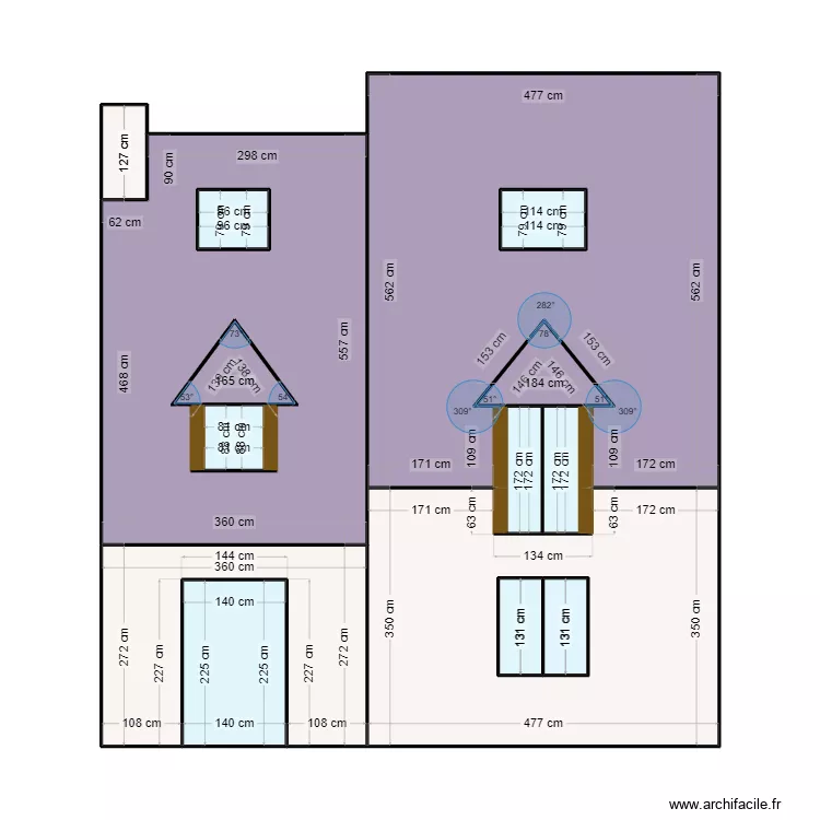 carnac fa&ccedil;ade sud. Plan de 
