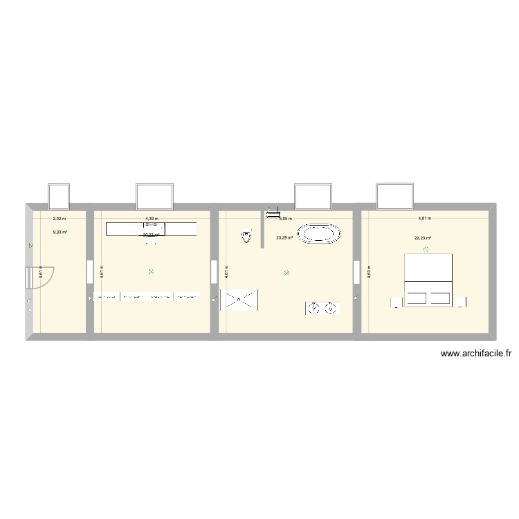 Etage. Plan de 0 pièce et 0 m2 Etage. Plan de 0 pièce et 0 m2