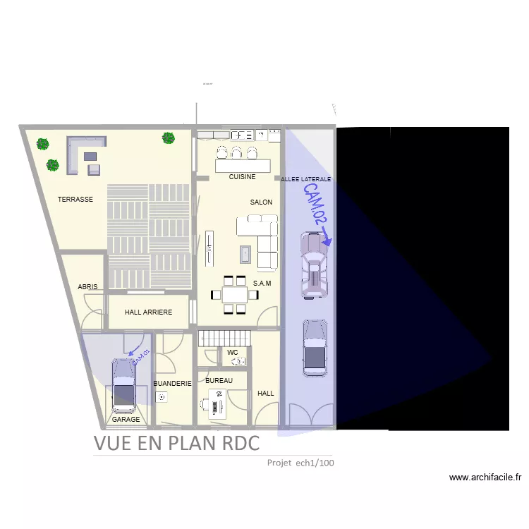 plan claessens rdc. Plan de 8  et 187 m²