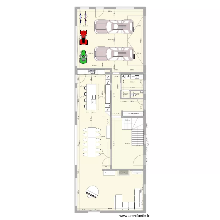 MLT Vincennes rez Am&eacute;nagement. Plan de 