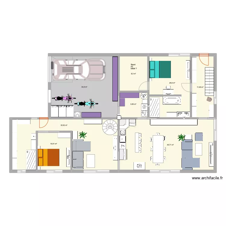 Plan raisonnable - RdC. Plan de 